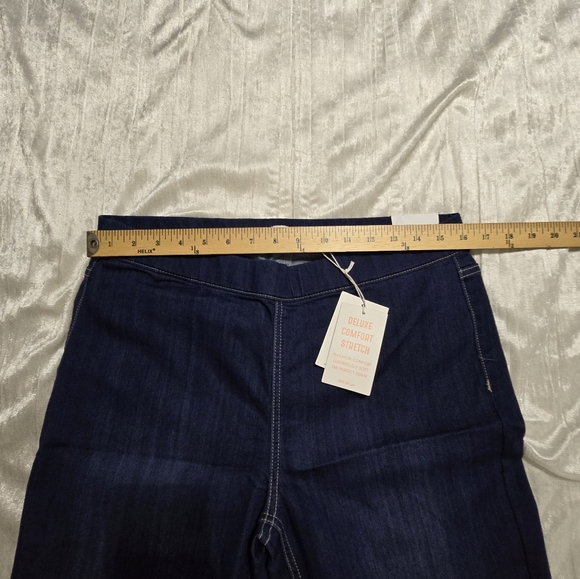 Women's Flared Blue Jeans With Slits By Cello Size XL NWT - Picture 5 of 10